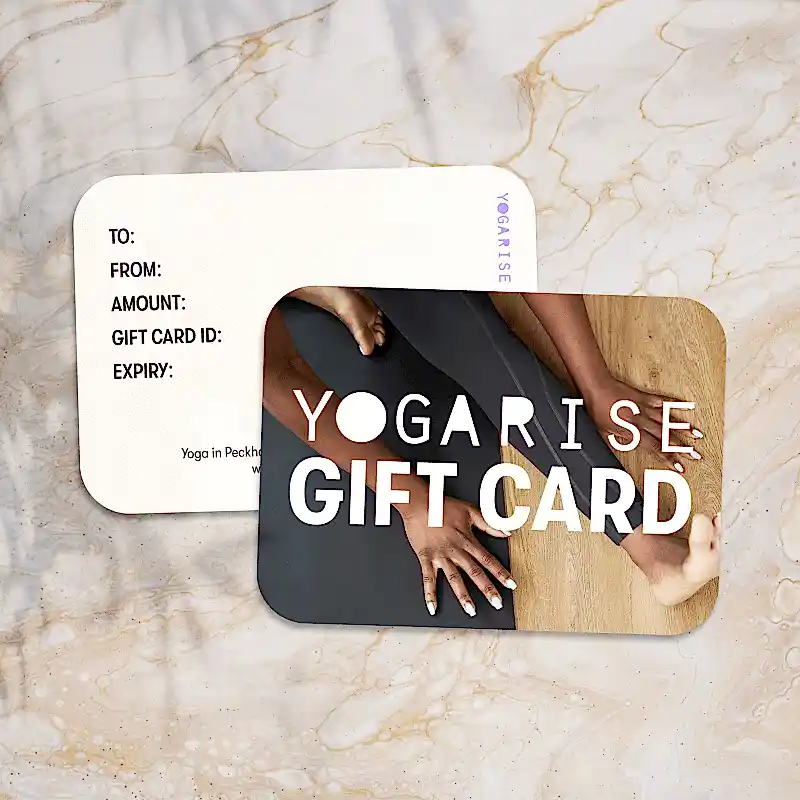 Give the gift of yoga with a Yogarise gift card
